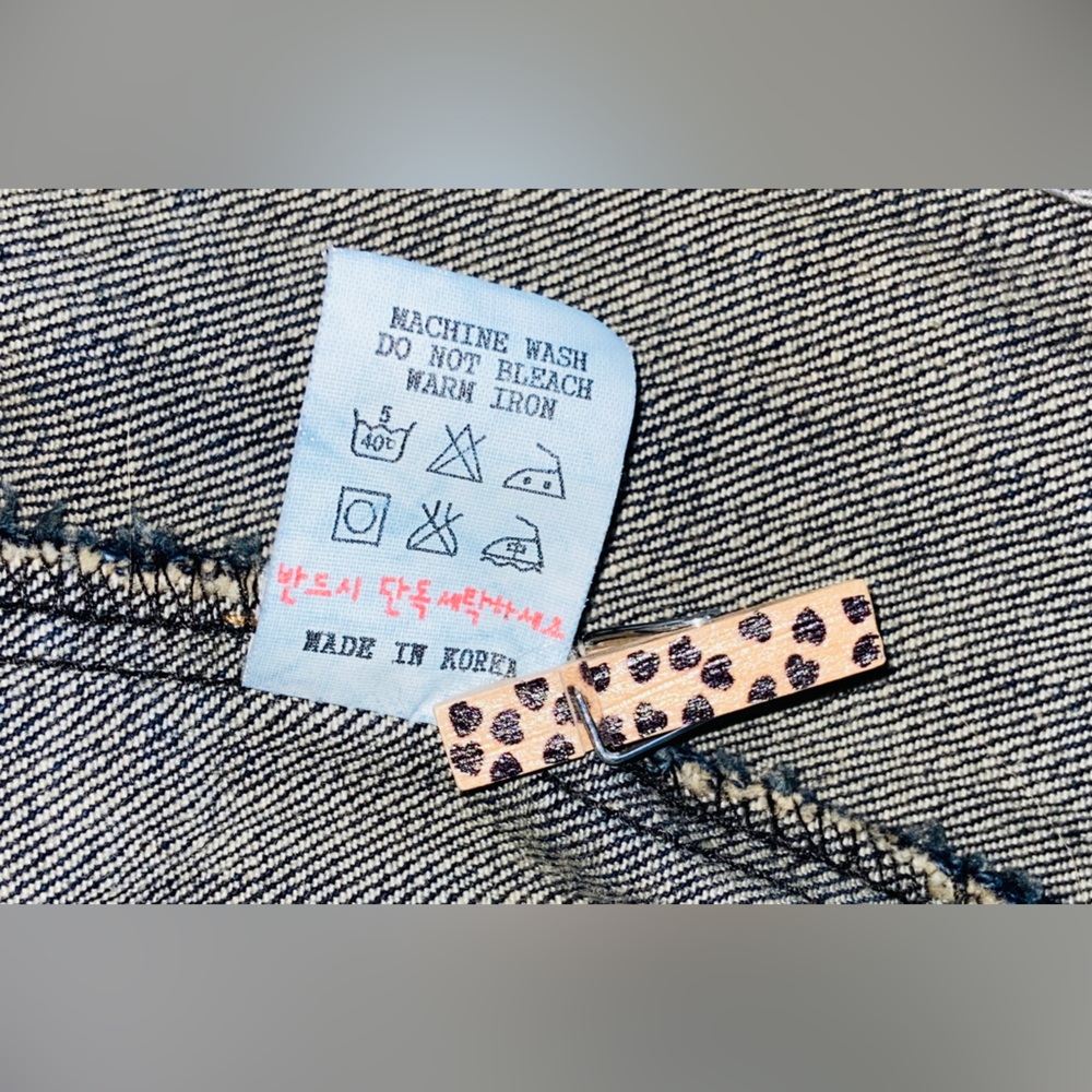 VGU ”Wednesday” Girls Sz-M Jean Jacket🐆Leopard Accent Print-Color, Sleeve, Cuffs - Picture 13 of 16
